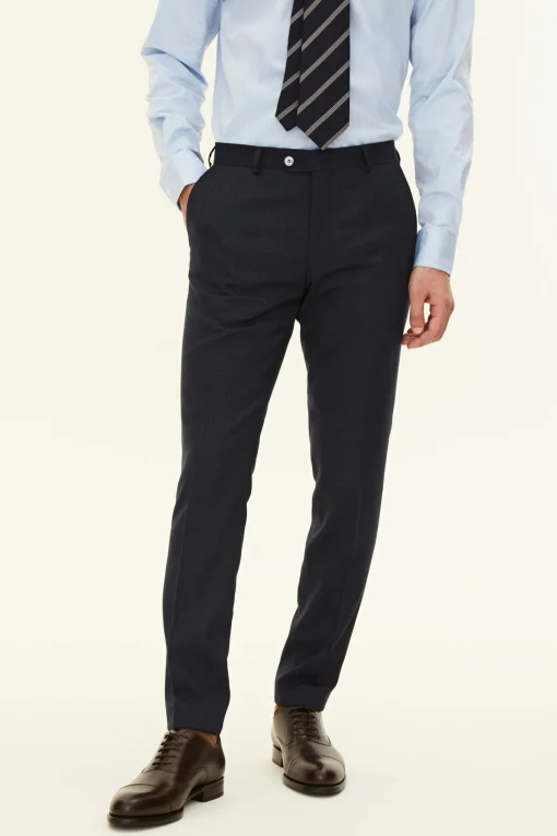 Slim Fit Tropical Wool Trousers