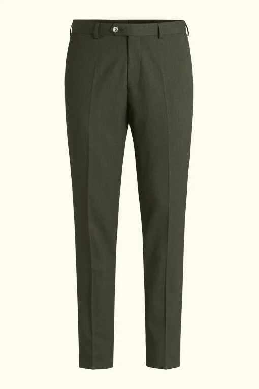 Slim Fit Tropical Wool Trousers