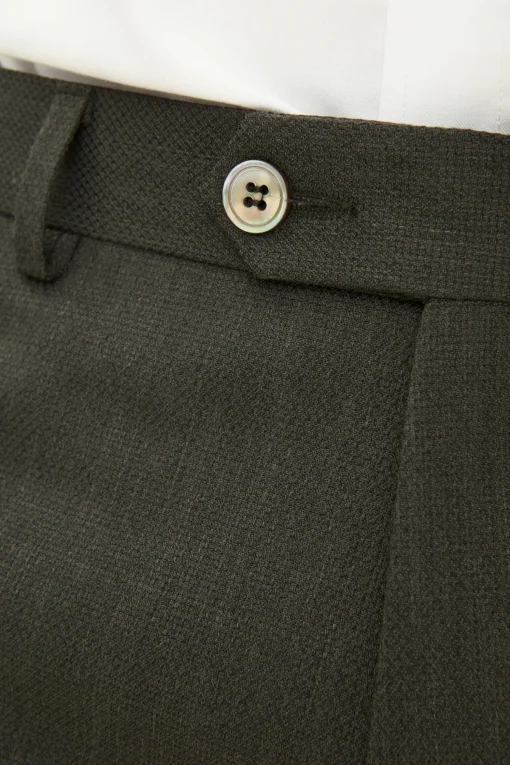 Slim Fit Tropical Wool Trousers