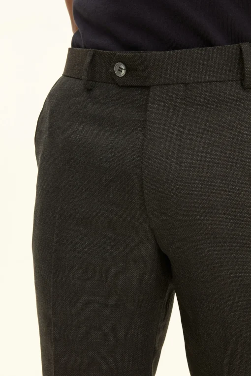 Slim Fit Tropical Wool Trousers