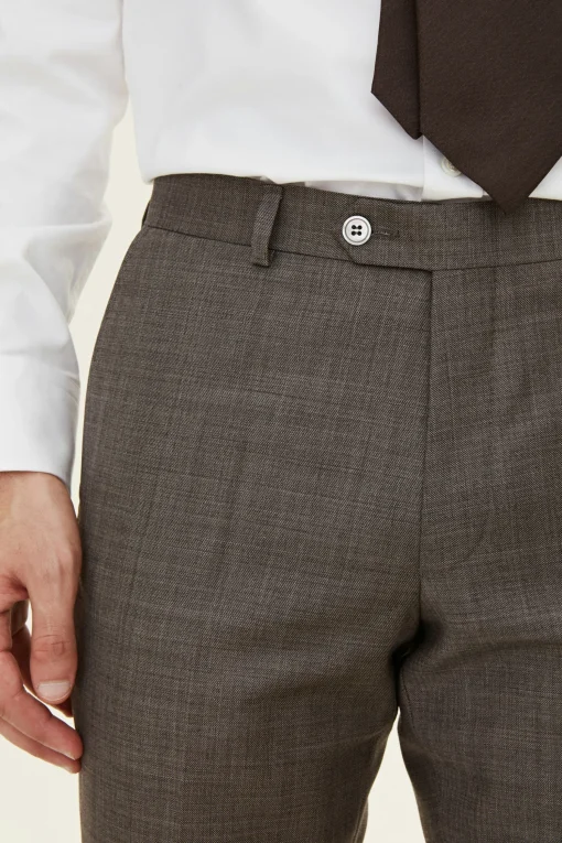 Slim Fit Tropical Wool Trousers