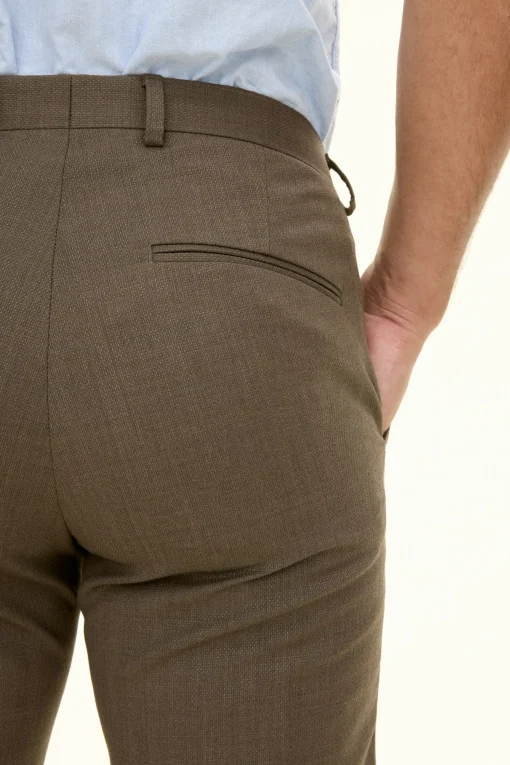 Slim Fit Tropical Wool Trousers