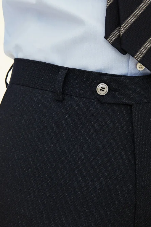 Slim Fit Tropical Wool Trousers