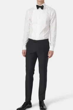Slim Fit Tuxedo Microstructure Trousers