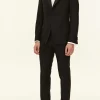 Slim Fit Tuxedo Microstructure Trousers