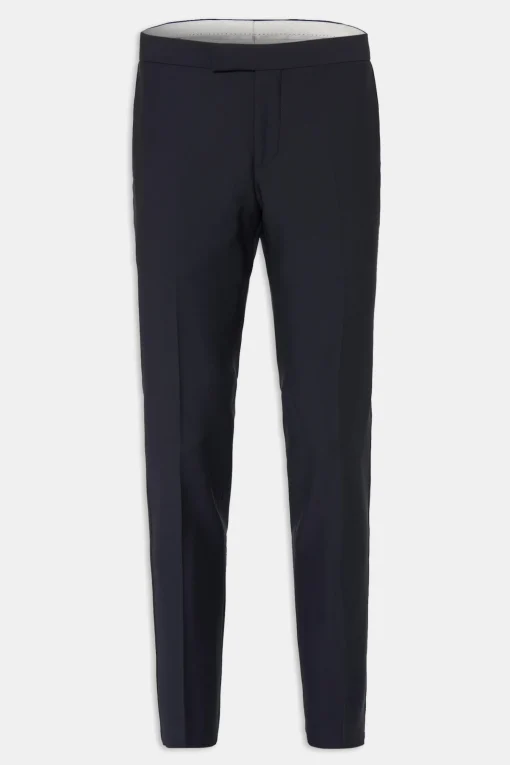 Slim Fit Tuxedo Microstructure Trousers