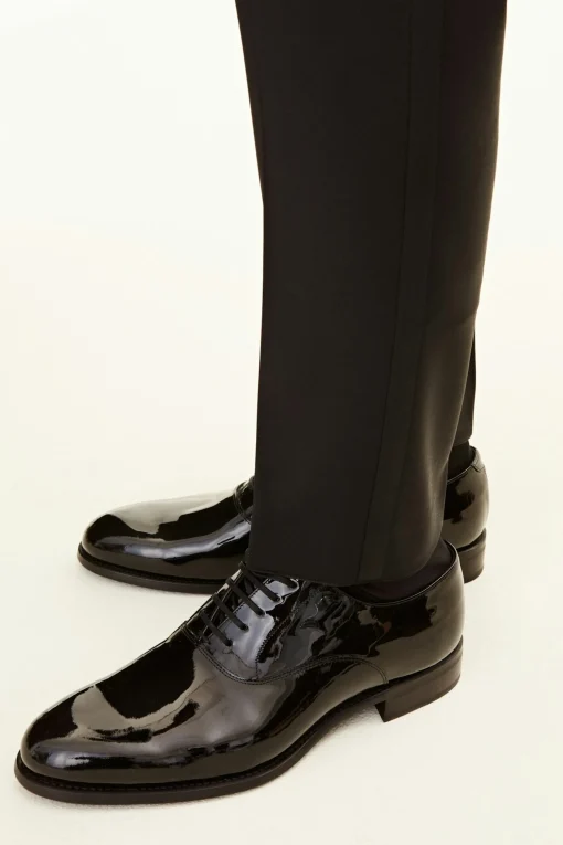 Slim Fit Tuxedo Microstructure Trousers