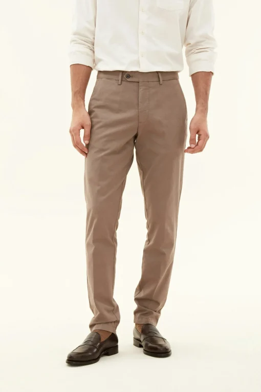 Slim Fit Twill Trousers