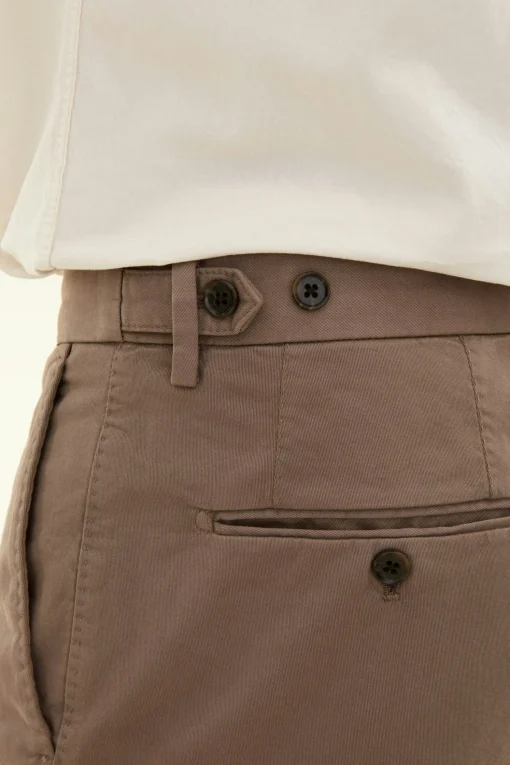 Slim Fit Twill Trousers