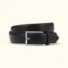 Square Buckle Leather Belt