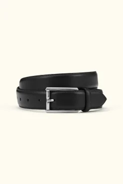 Square Buckle Leather Belt