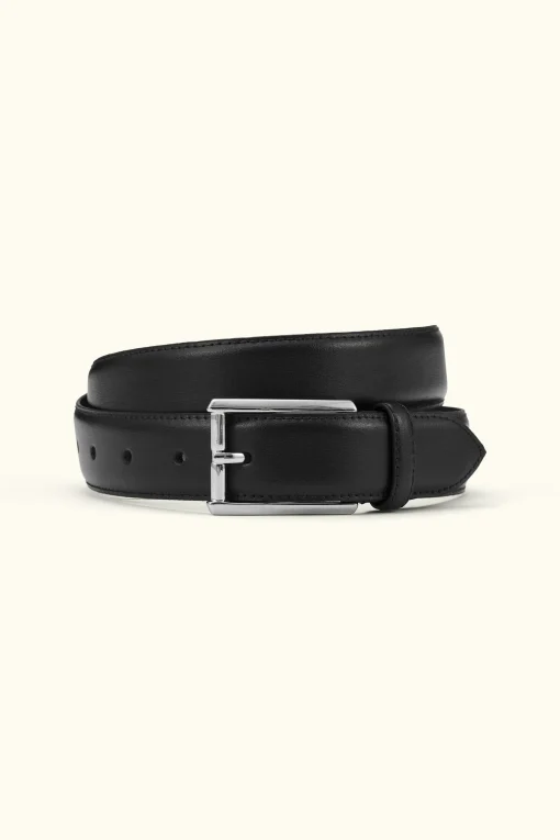 Square Buckle Leather Belt