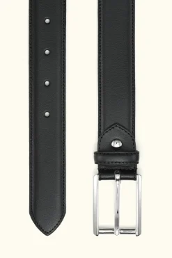 Square Buckle Leather Belt