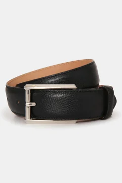 Square Buckle Saffiano Belt