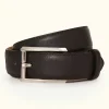 Square Buckle Saffiano Belt
