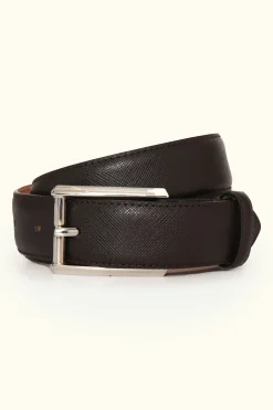 Square Buckle Saffiano Belt