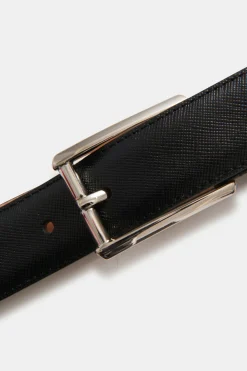 Square Buckle Saffiano Belt