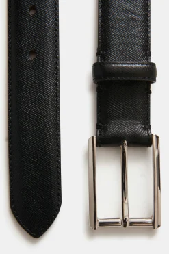 Square Buckle Saffiano Belt