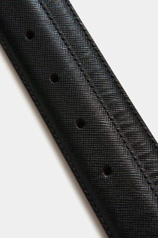 Square Buckle Saffiano Belt