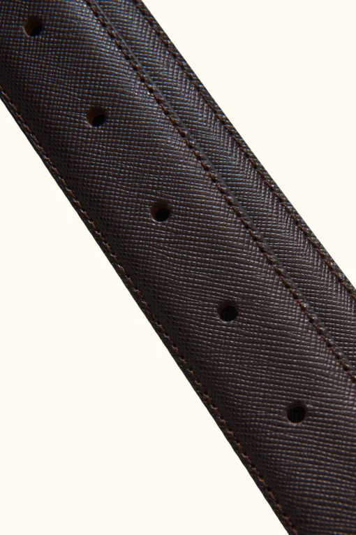 Square Buckle Saffiano Belt