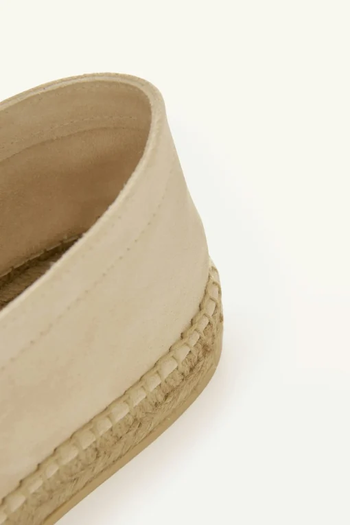 Suede Leather Espadrille