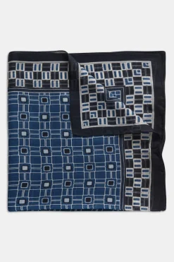 Tile Pattern Silk Bandana