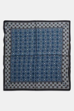 Tile Pattern Silk Bandana