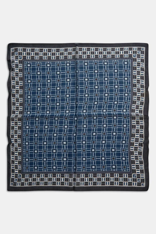 Tile Pattern Silk Bandana