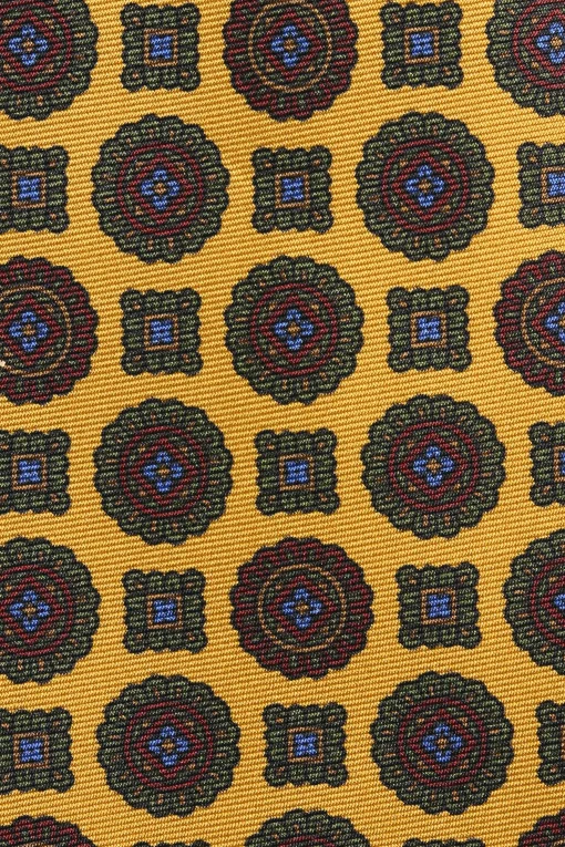 Tile Pattern Silk Tie