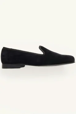 Tuxedo Velvet Slippers